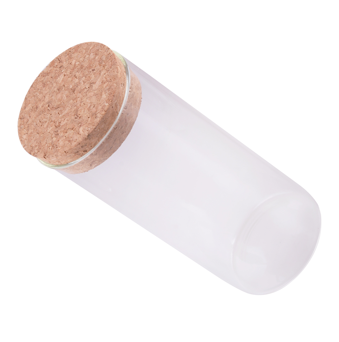 Glass Kitchen Canister Snack Sugar Tea Storage Container Jar Bottle Transparent with Cork Kitchen Accessories: C