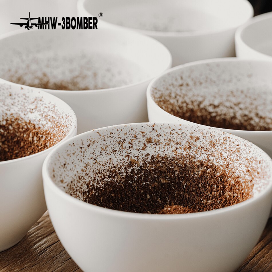 200ml Measuring Suit For Cupping Cup Ceramic Coffee Cup U-shaped Coffee Evaluation Cup Measuring Bowl Competition Accessories