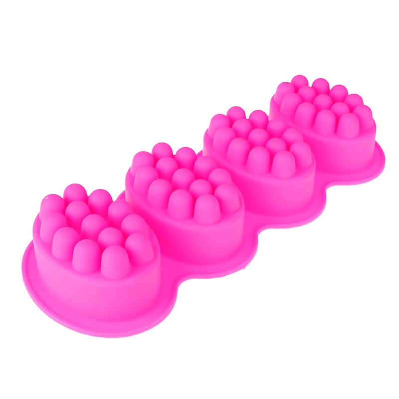 Silicone Soap Mold 3D Massage Soap Making Tools DIY Handmade Oval Soap Moulds Form Suppliers: Rose