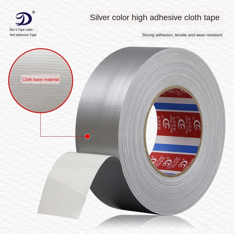 Strong Cloth Base Tape Silver Cloth Tape Carpet Adhesive Cloth Waterproof High Adhesive Cloth DIY Tape Carpet Tape