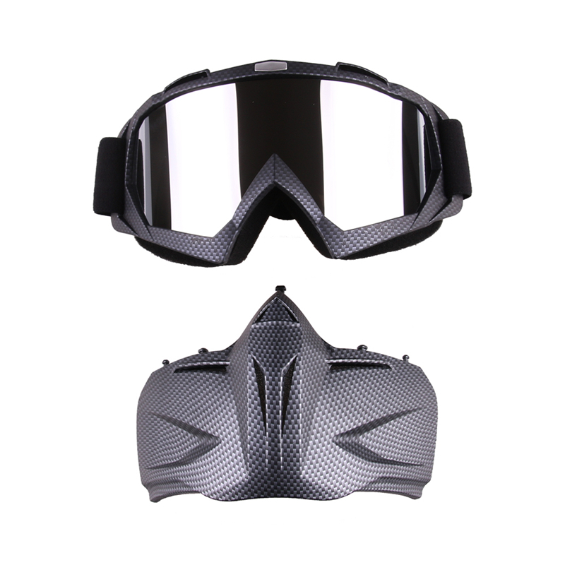 Motorcycle Mask Goggles Riding Windproof Motocross goggles Riding Skiing Moto Bike Detachable Modular Dust Helmet Goggle glasses