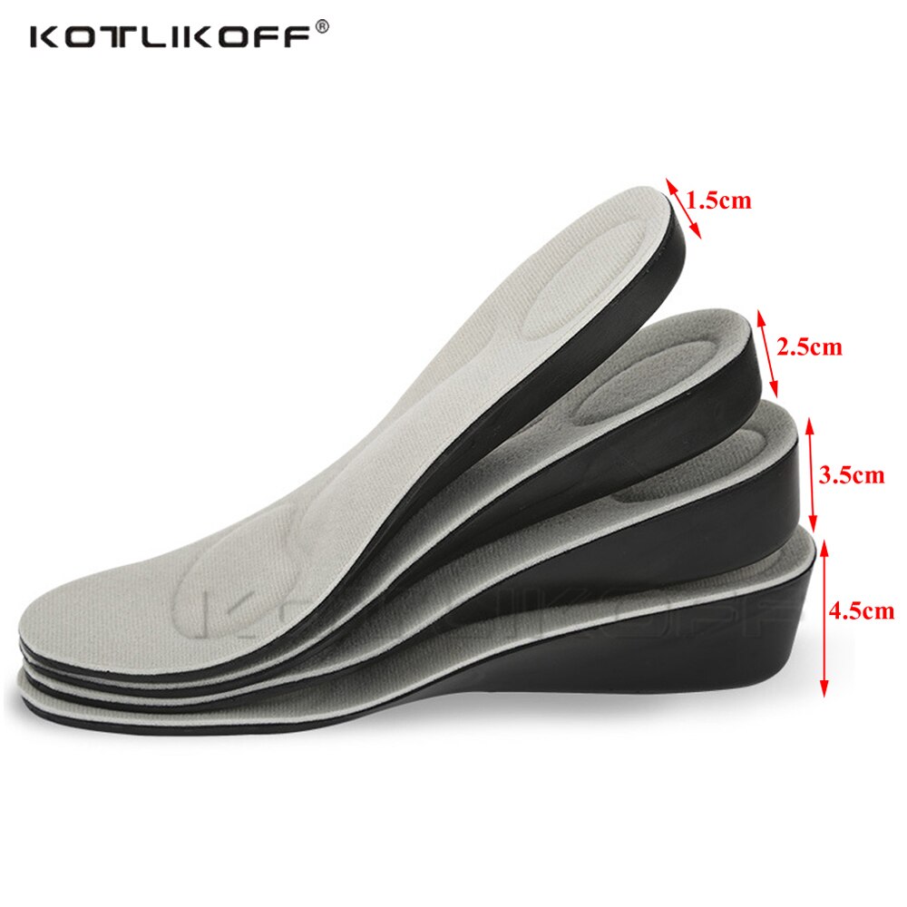 Semelle intérieure Invisible pour augmenter la hauteur, unisexe, 1.5-4.5cm, rehaussement du talon