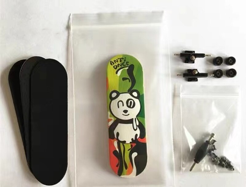 100X30MM Canadian Maple Wood Complete Fingerboard Mini Skateboard