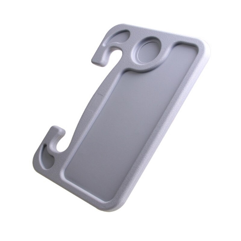 Car Laptop Desk Car with Multifunctional Chair Back Dining Table Steering Wheel Desk Auto Steering Wheel Tray Drink Holder: gray