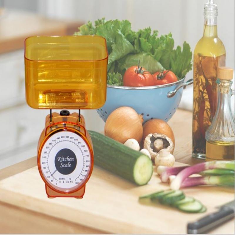 1KG Small Square Scale Spring Scale Cake Scale Measuring Scale Tray Scale Kitchen Scale Baking Scale DIY Cake Kitchen Supplies