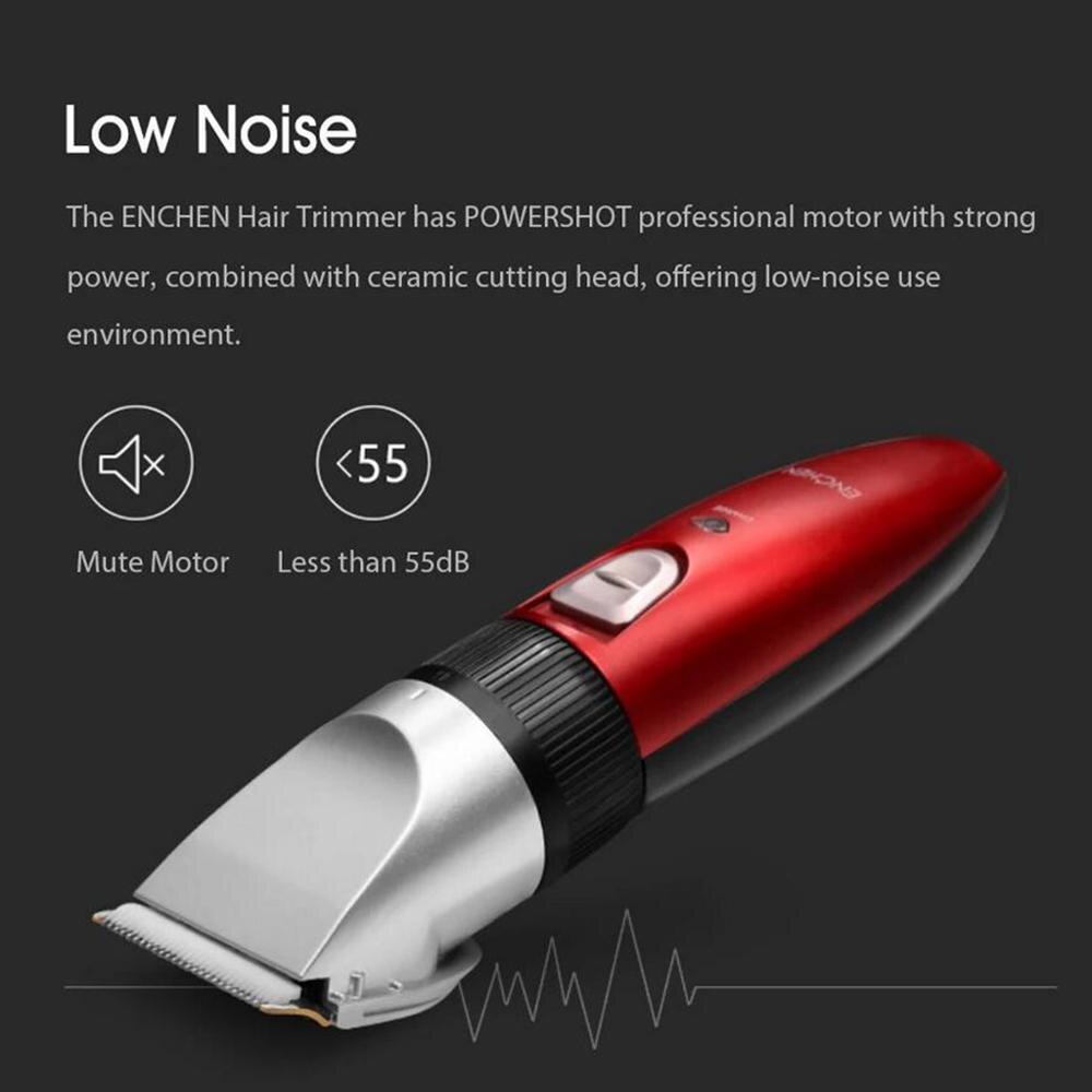 Enchen Boost cortadora de pelo eléctrica Prpfessional cortador de cerámica de pelo USB de carga de la cortadora de pelo USB cortapelos sin cables para niños