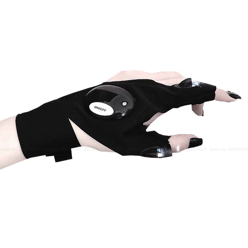 Gants Style japonais Harajuku pour Couples, Streetwear à la coréenne pour femmes et hommes, accessoires gothiques demi-doigt pour couverture de fête: Left hand