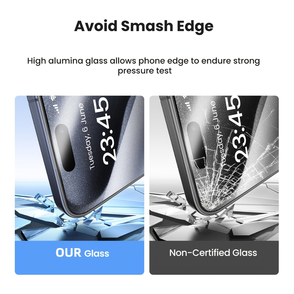 2Pcs HD Clear Tempered Glass Screen Protector With Install Kit Auto-Alignment Kit For iPhone 17 16 15 14 13 12 11 Pro Max 17Air