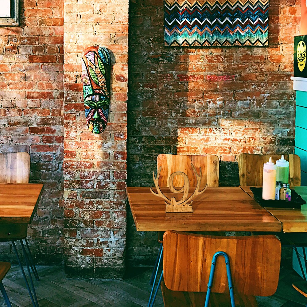 20 stuks 1-20 tafelnummerhouders voor bruiloften houten bruiloft tafelnummerhouders met voet restaurant koffietafeldecoraties