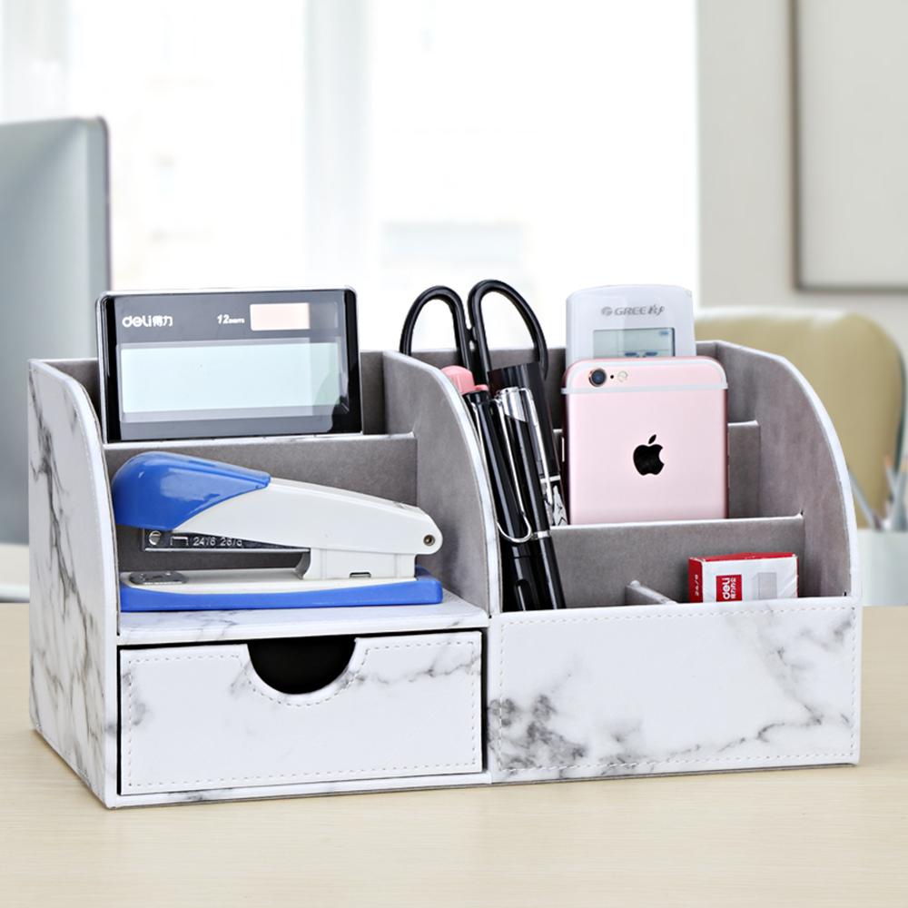 Office Supplies Multi-functional Stationery Storage boxes Pen holder Pencil Box Large capacity Desk organizer with drawer