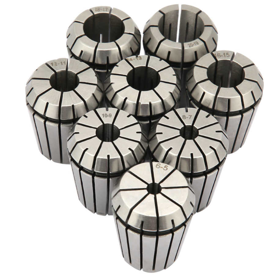 Spring Collet Chuck 8PCS Craftsman Manganese Steel ER32 Gripping for CNC Engraving Machine or Milling Lathe Tool