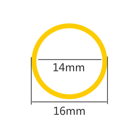 H62 brass tube pipe,outer diameter 16mm , wall thickness,inner 14/13/12/10/8mm,copper pipe,Capillary Hollow brass tube: OD16 ID14 / 500mm