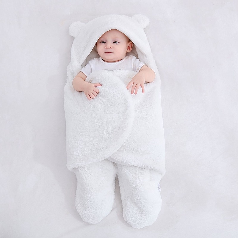 Baby Winter Warme Slaapzak Voor Baby Jongens Meisjes Kleding Slapen Wrap Inbakeren Pasgeboren Ontvangen Deken: C8 / 1M