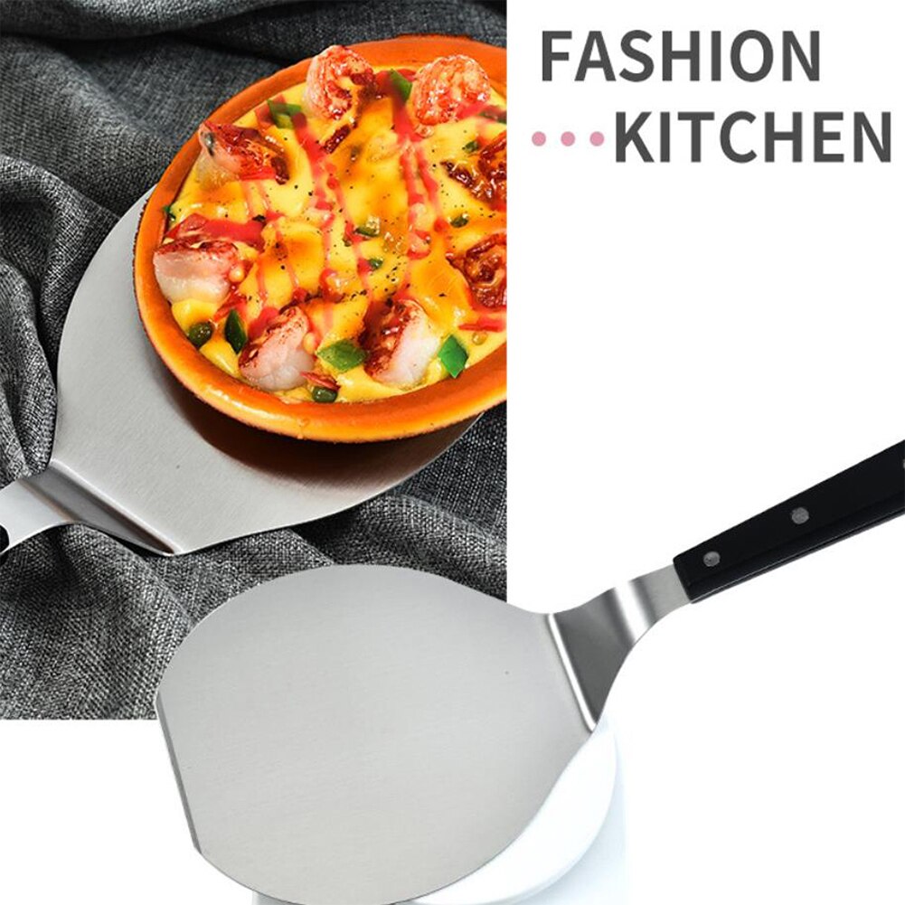 14" Stainless Steel Easy Clean Pizza Shovel Frying Peel Lifter Lifting Tool Pancake Spatula Paddle Kitchen Non-stick Baking