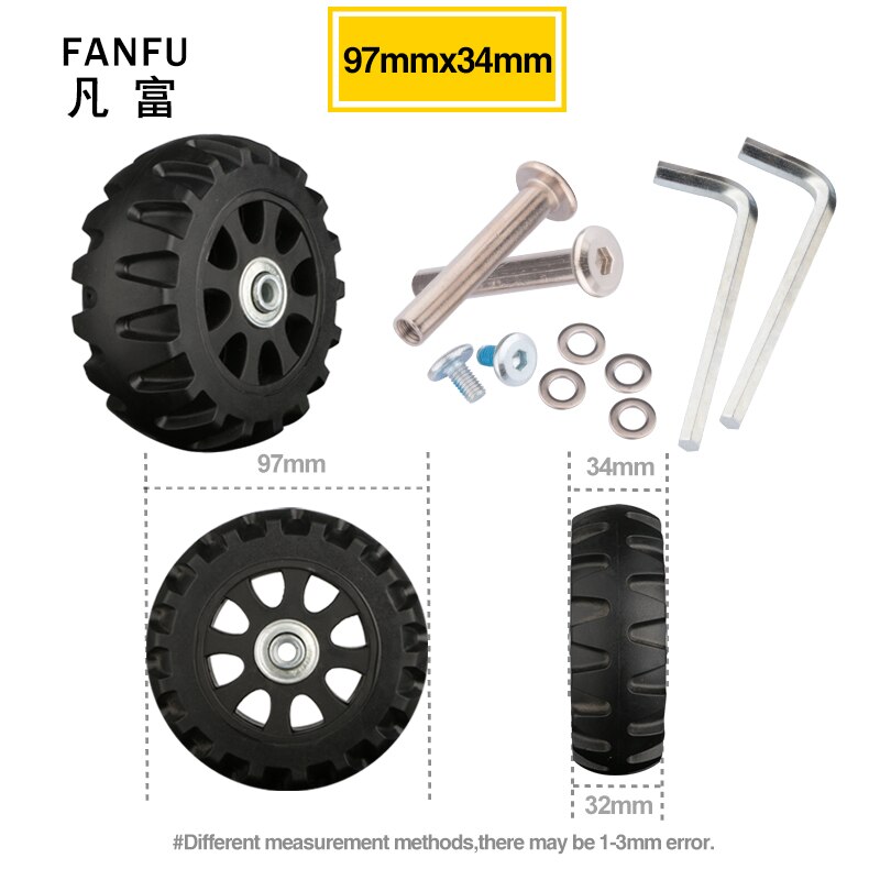 Ersatz Koffer Räder Reparatur Teile für Gepäck 360 Spinner Aufrecht Stumm Hoher Räder für Koffer 1 PCS 2 räder