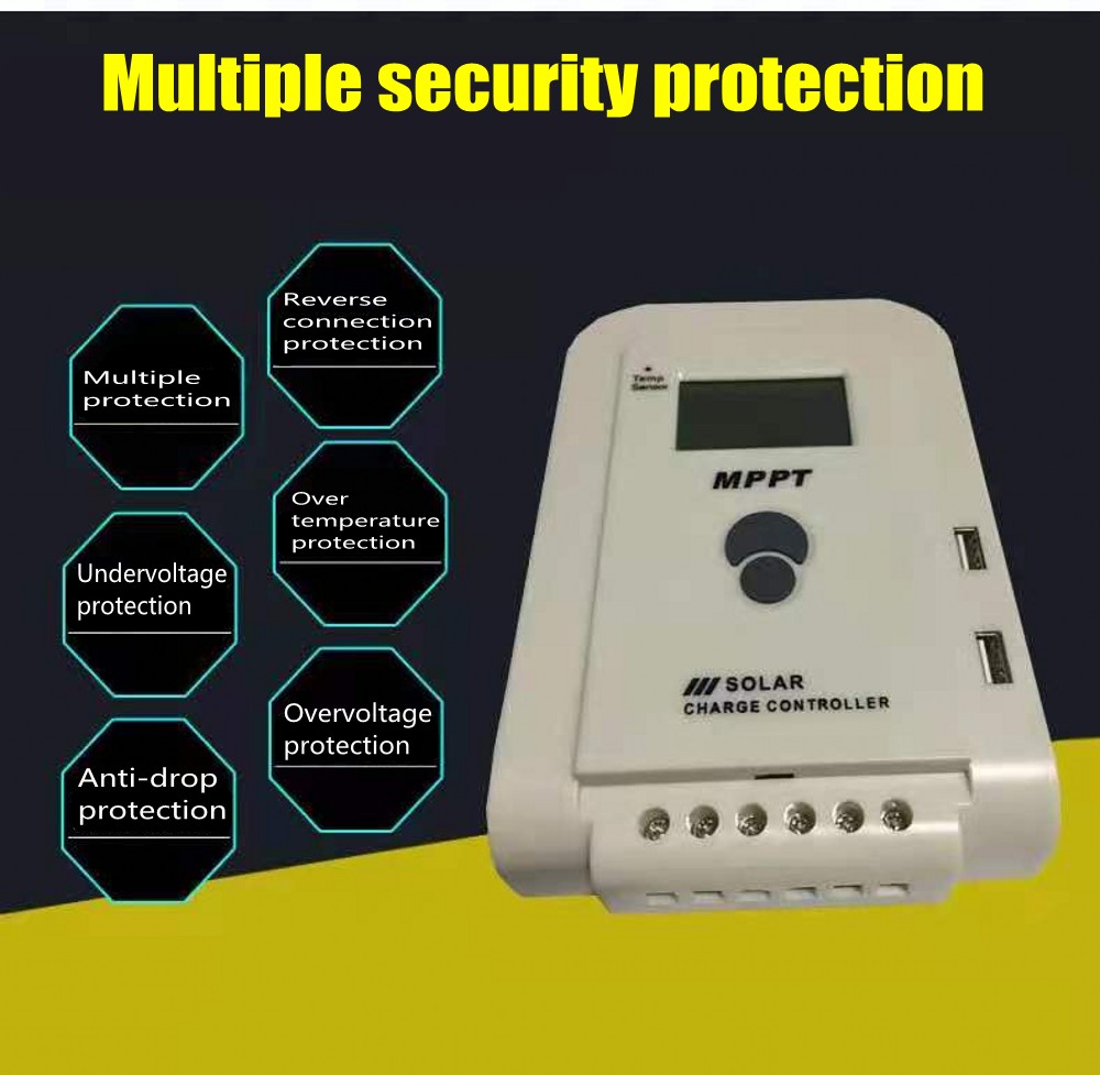 12V 10AH Solar Controller MPPT 12V /24V 10A 20A 30A 40A 50A 60A universal solar panel voltage stabilizer charge