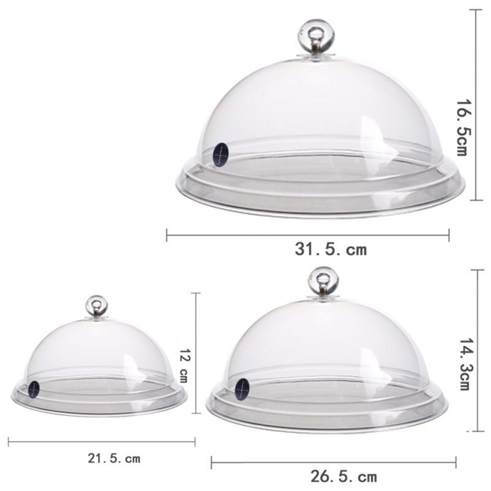 Plastic Smoking Infuser Cloche Lid Dome Cover 8 10 12 Inch For Smoker Gun Accessory For Smoker Gun Plates Bowls