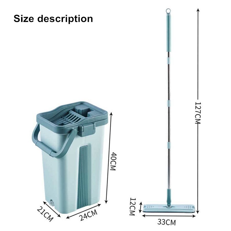 Squeeze Mop with Bucket for Wash Floor Cleaning Home Help Lightning Offers Practical Wet Kitchen Flat Self-Wring Magic Automatic