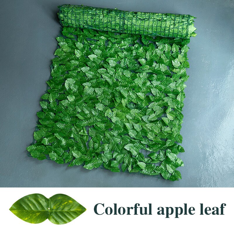 Clôture à feuilles artificielles 1m x 3m, panneau de Protection UV pour aménagement paysager de la maison, jardin, arrière-cour, balcon, nouveauté 2022: D