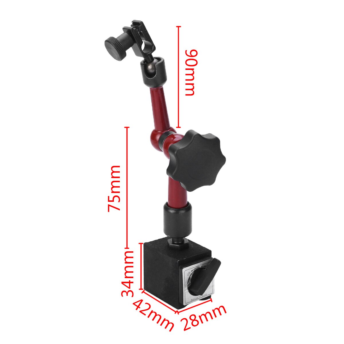 1Pc Universal Magnetic Base Metal Dial Test Gauge Indicator Rotary Magnetic Stand Base Holder For Lever Dial Indicator