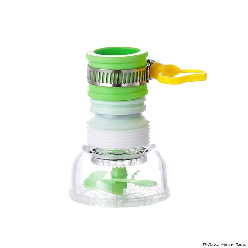 360 Graden Draaibare Waterbesparende Kraan Tap Diffuser Kraan Nozzle Extenders Filter Water Kraan Waskolf Spatwaterdicht Filter: Green 2