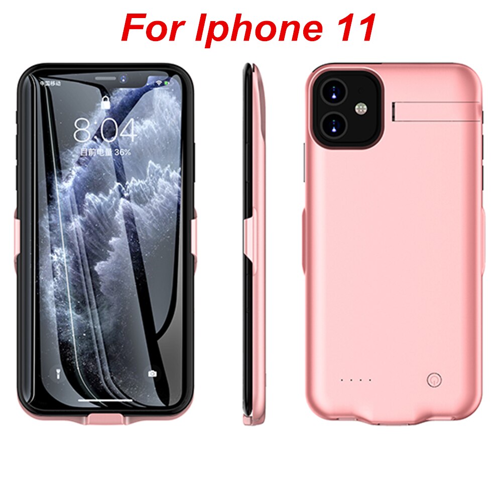 10000 mah til iphone 11 11 pro 11 pro max batterideksel ekstern lader powerbank: Ip 11 rose måke
