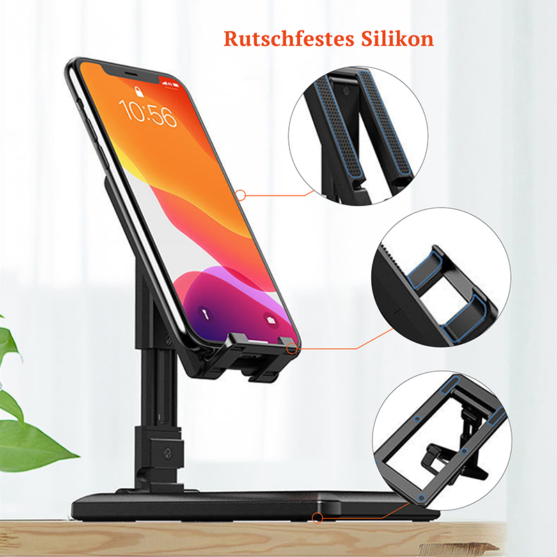 Taitettava tabletti matkapuhelimen pöytäpuhelinjalusta ipadille iphone samsung pöytäteline säädettävä pöytäteline älypuhelinteline