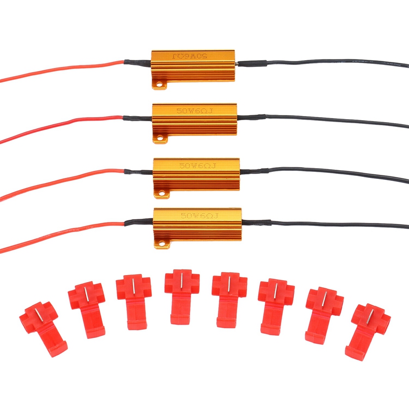 4 pz 50W 6ohm Resistenze di Carico del portato per portato Indicatori di Direzione e Luci portato Luci Della Targa di immatricolazione: Default Title