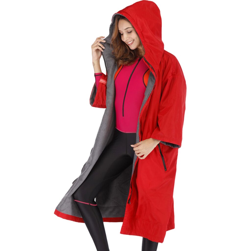 Cortavientos largo para esquí y nieve, chaqueta cálida, Poncho, impermeable