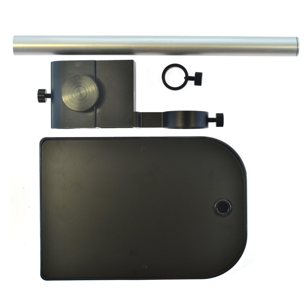 HAYEAR Microscoop Arm Beugel 40mm Grote Verstelbare Stereo Digitale Microscoop Lens Tafel Stand Dual Ring Houder voor Industrie Lab