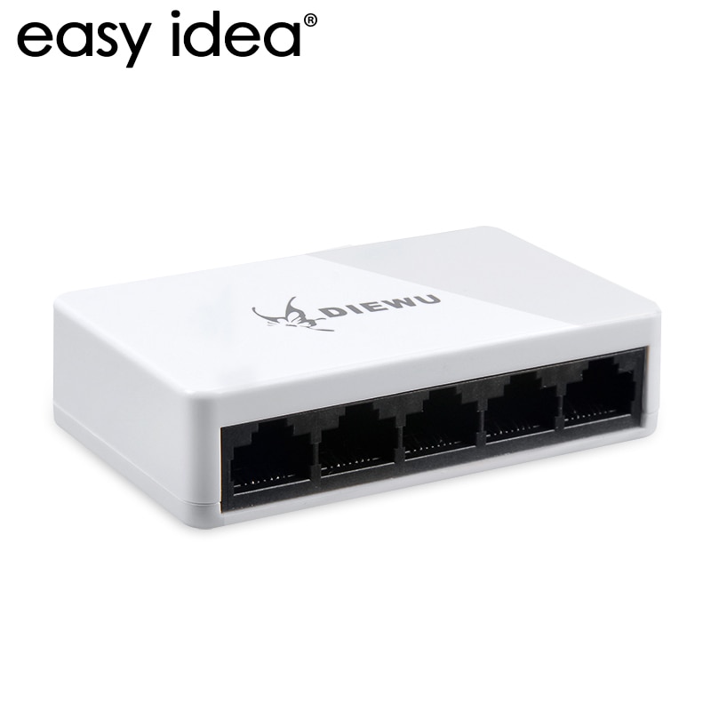 Netwerk Switch 5 Poorten 10/100 Mbps Fast Ethernet RJ45 Switcher Lan Hub MDI Full/Half duplex uitwisseling Netwerk-switches Adapter