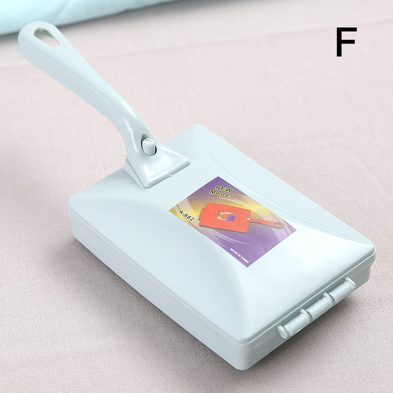 Household House Cleaning Brush Carpet Quilt Clean Tool With Handle Two-Wheel Brush Bedroom Floor Household Cleaning Supplies: F