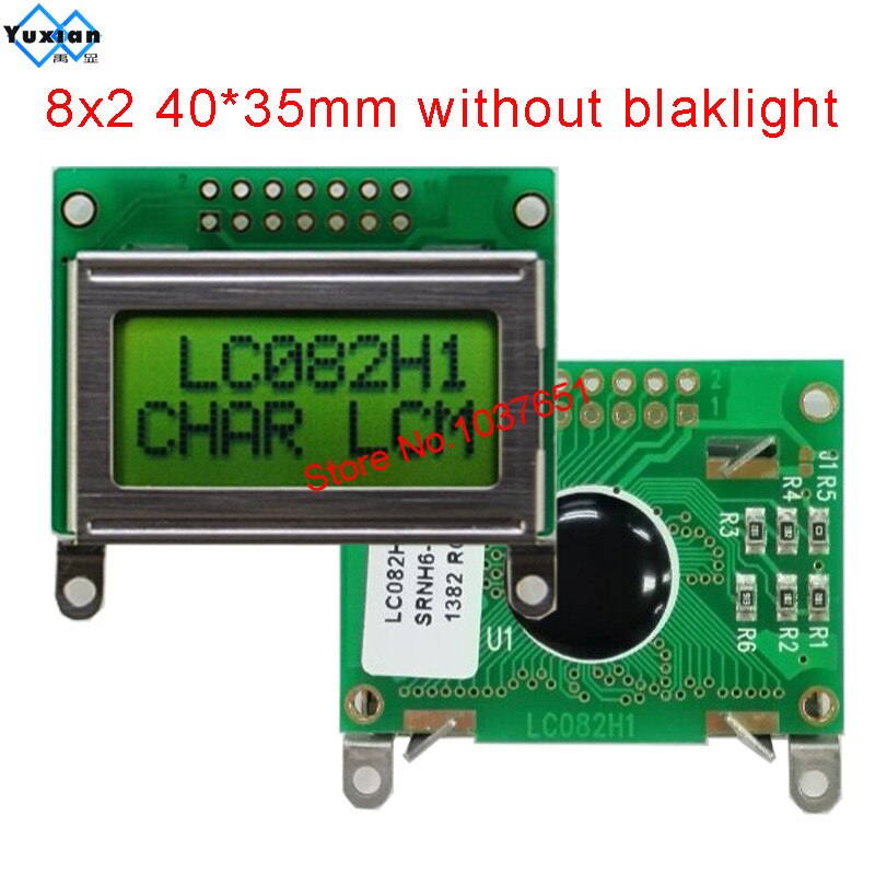 Lcd Module 8X2 0802 Mini Kleine Scherm LC082H1 HD44780 SPLC780D1 Goede: Groen