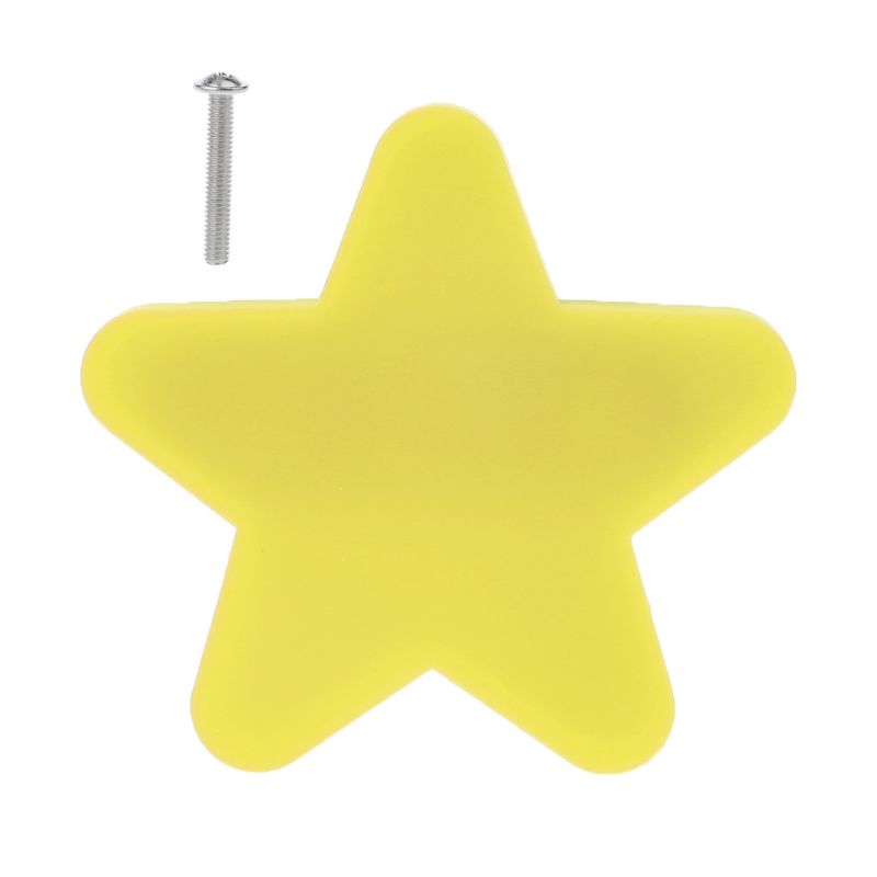 Tirador anticolisión para puerta de armario para niños, tiradores creativos para muebles con forma de luna y estrella de dibujos animados: 1