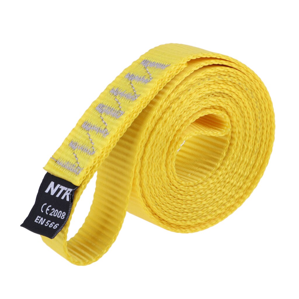 Rock Climbing Sling Loop Fall Protection Descending Nylon Webbing Strap 35KN
