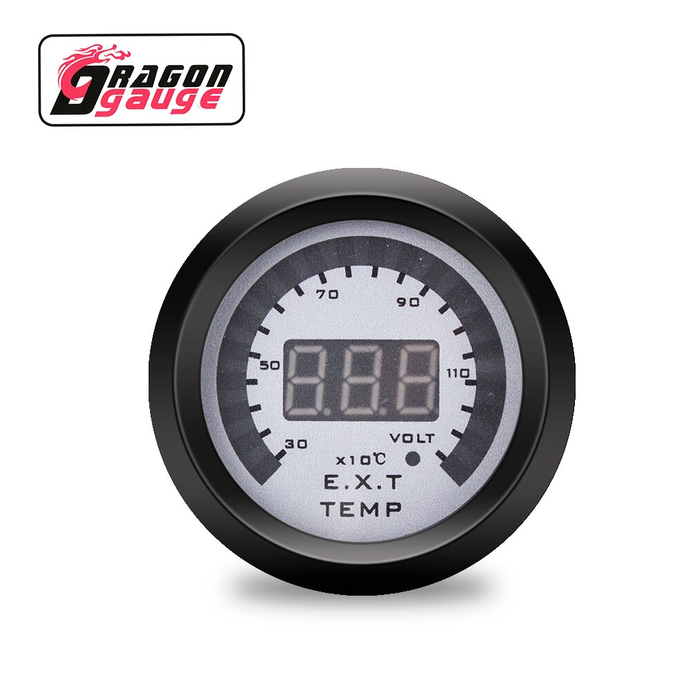 「 DRACHEN 」 Fabrik verkäufe 52mm Egt Abgas temperatur Meter Abgas temp Sensor LED Digital Anzeige 0 ~ 130 × 10 ℃ 12V Auto Universal-