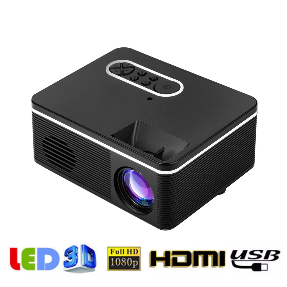 S361 Draagbare Mini Led Projector 320X240 Pixels 600 Lumen Projector Home Cinema Media Player Ingebouwde in Speaker