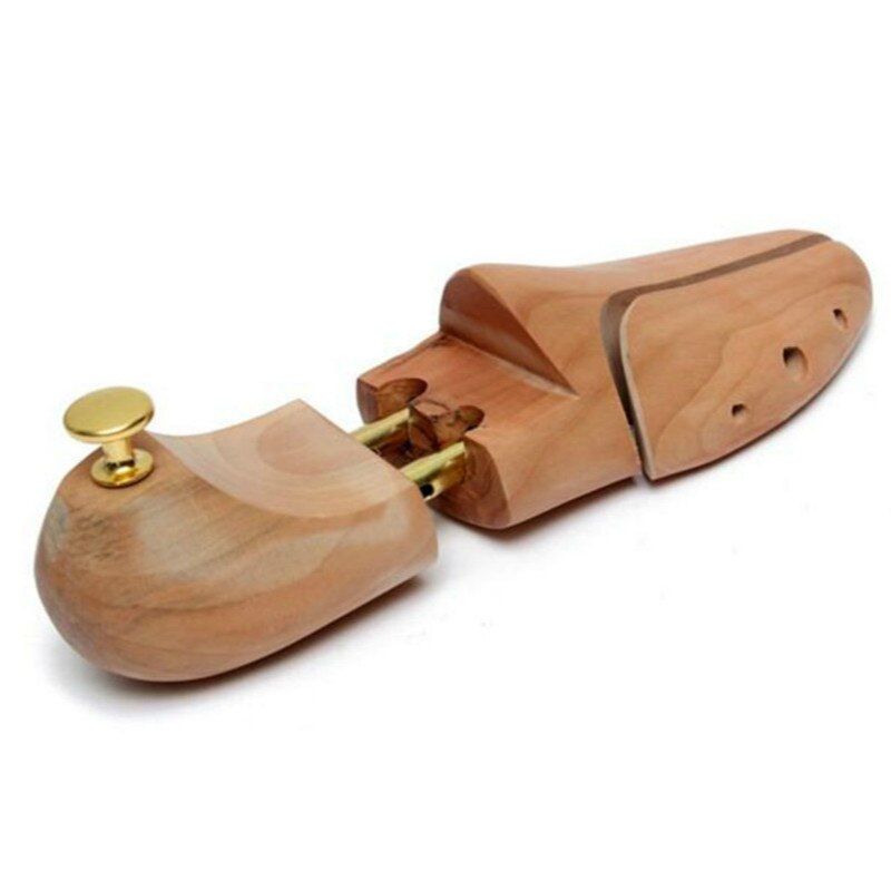 Paire d'embauchoirs en bois à ressort extenseur, formes de pour chaussures, disponibles en tailles EU 35 — 46/US 5-12/UK 3-11,5, 1 paire