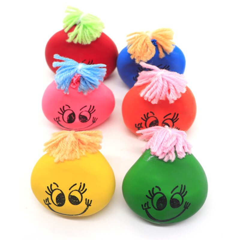 1pc kreskówka szczypta piłkę, aby zmienić twarz piłka dekompresja anty stres ulga miękka gniotka zabawki robić ściskania prezent dla dorosłych: Default Title