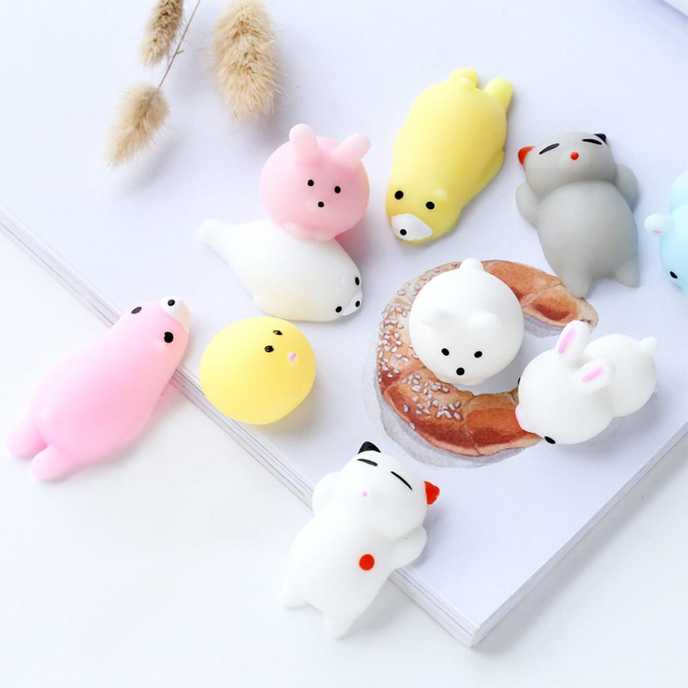 Mini Decompression Squeeze Ball Slow Rising Antistress Animal Cute Octopus Animal Rubber Stress Relief Funny Toy