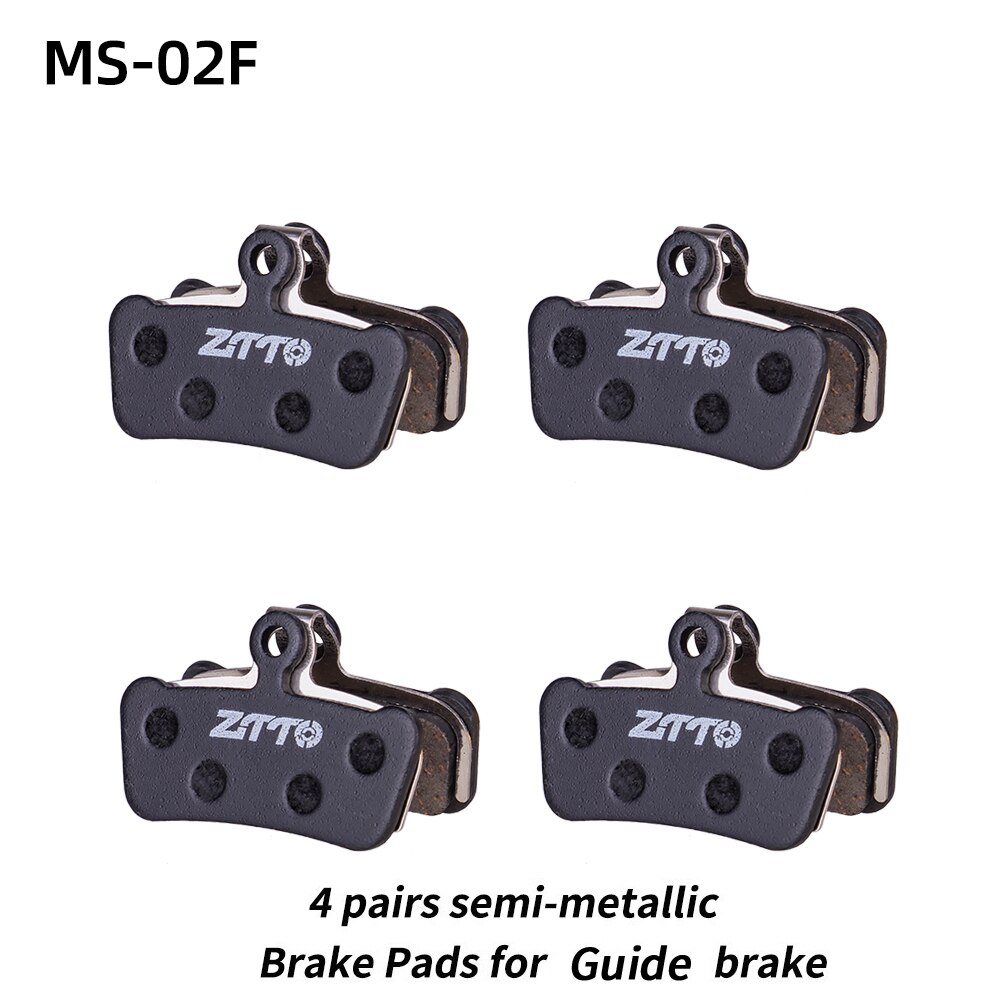 Ztto mtb cykel 4 stempel skive bremseklodser bremsesko til guide  g2 rsc hydraulisk bremse metalliske bremseklodser xo trail  e9 e7 4 par: 4 par semi guide