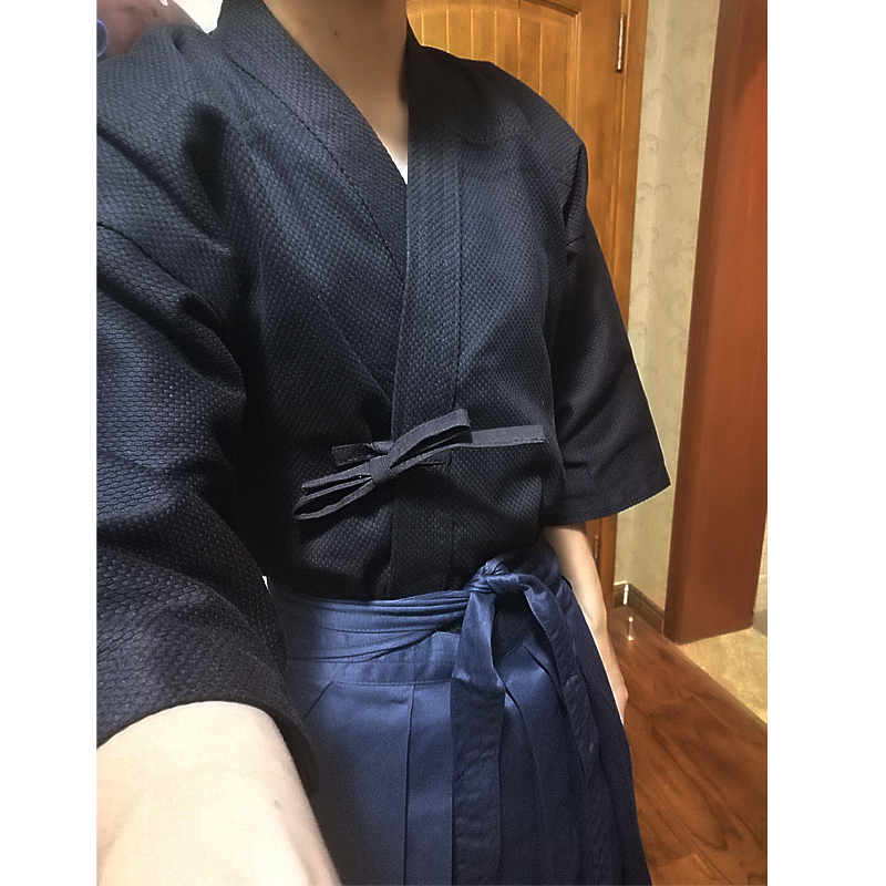 Japansk traditionell aikido kendo jacka hapkido wushu kläder 100%  bomull kampsport kläder artes marciales