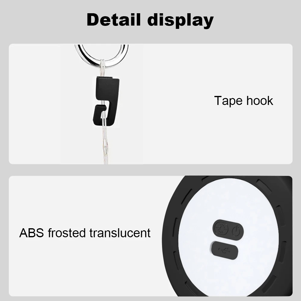 LED Camping Lamp Strip Atmosphere 10M Length IPX6 Waterproof Rechargeable Portable Tent Lantern Outdoor Garden Room Decoration