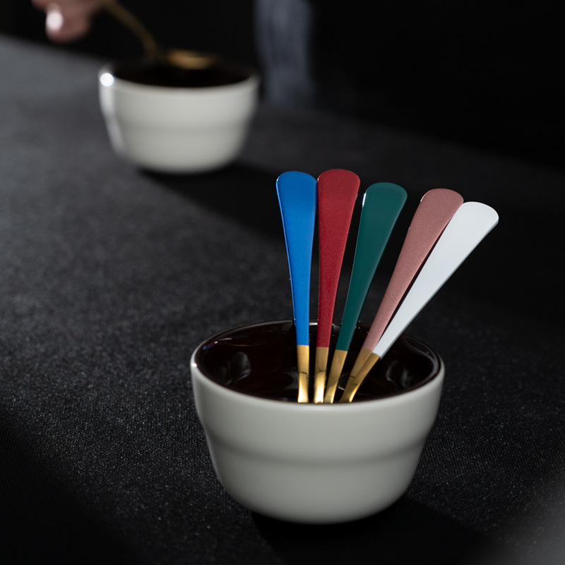 Coffee Cup Measuring Spoon 304 Stainless Steel Long Handle Cup Measuring Bowl Mixing Spoon Coffee Measuring Spoon Barista Tool