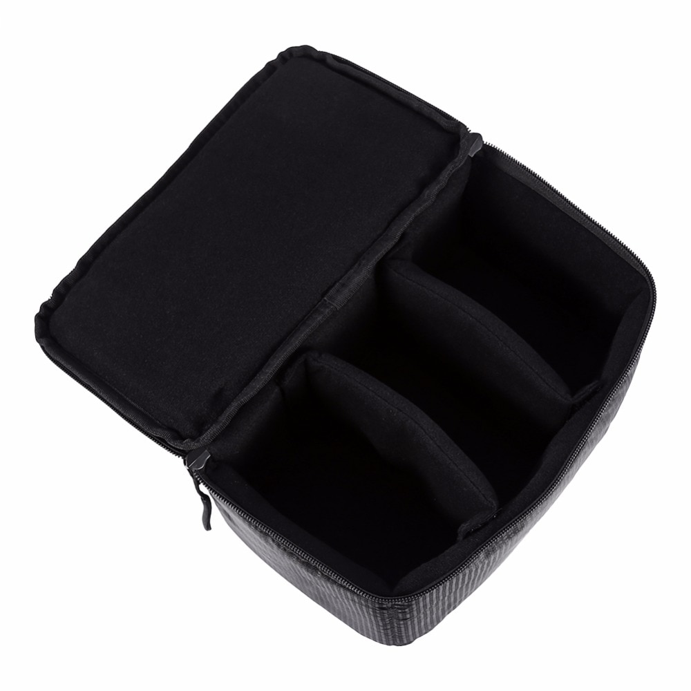 Black DSLR Partition Padded Camera Bag Insert Case Divider Waterproof built-in Insert Camera Bag