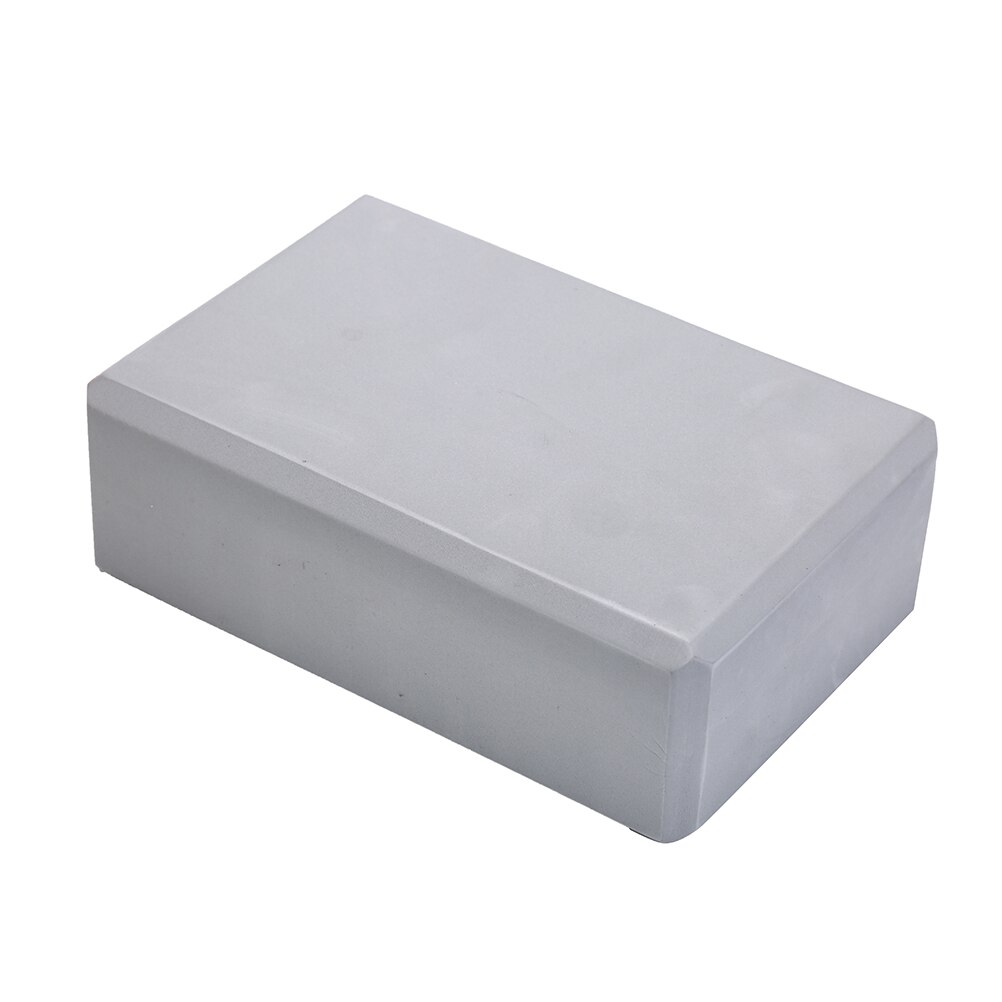 EVA mousse Yoga bloc brique Pilates sport exercice gymnastique entraînement étirement aide corps mise en forme santé formation 1 pièces: Gris