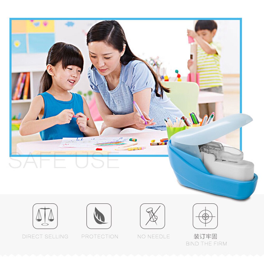Book Stapler No Nails Stapling Machine Mini Cute No Staples required Stapleless Stapler Paper Stapling Stapler Stationery