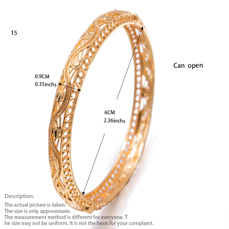 Armreif Mädchen Neue afrikanisch armreifen Äthiopischen frauen Armreifen Armbinde schmuck Gold Blume armbänder Mädchen Party Luxus