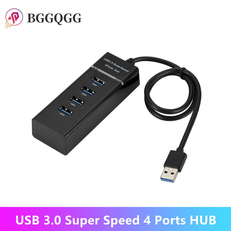 Bggqgg 4 Poorten High Speed Hub High-Speed 4 Port Usb 3.0 Multi Hub Splitter Uitbreiding Voor Desktop Pc laptop Adapter Usb 3.0 Hub