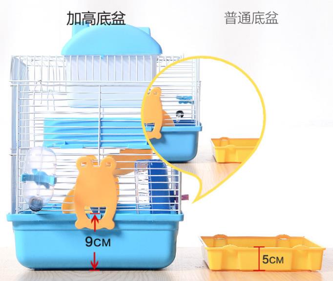 Hamster Cage Double-decker Castle Deluxe Villa Cage Hamster Cave Pet Cave